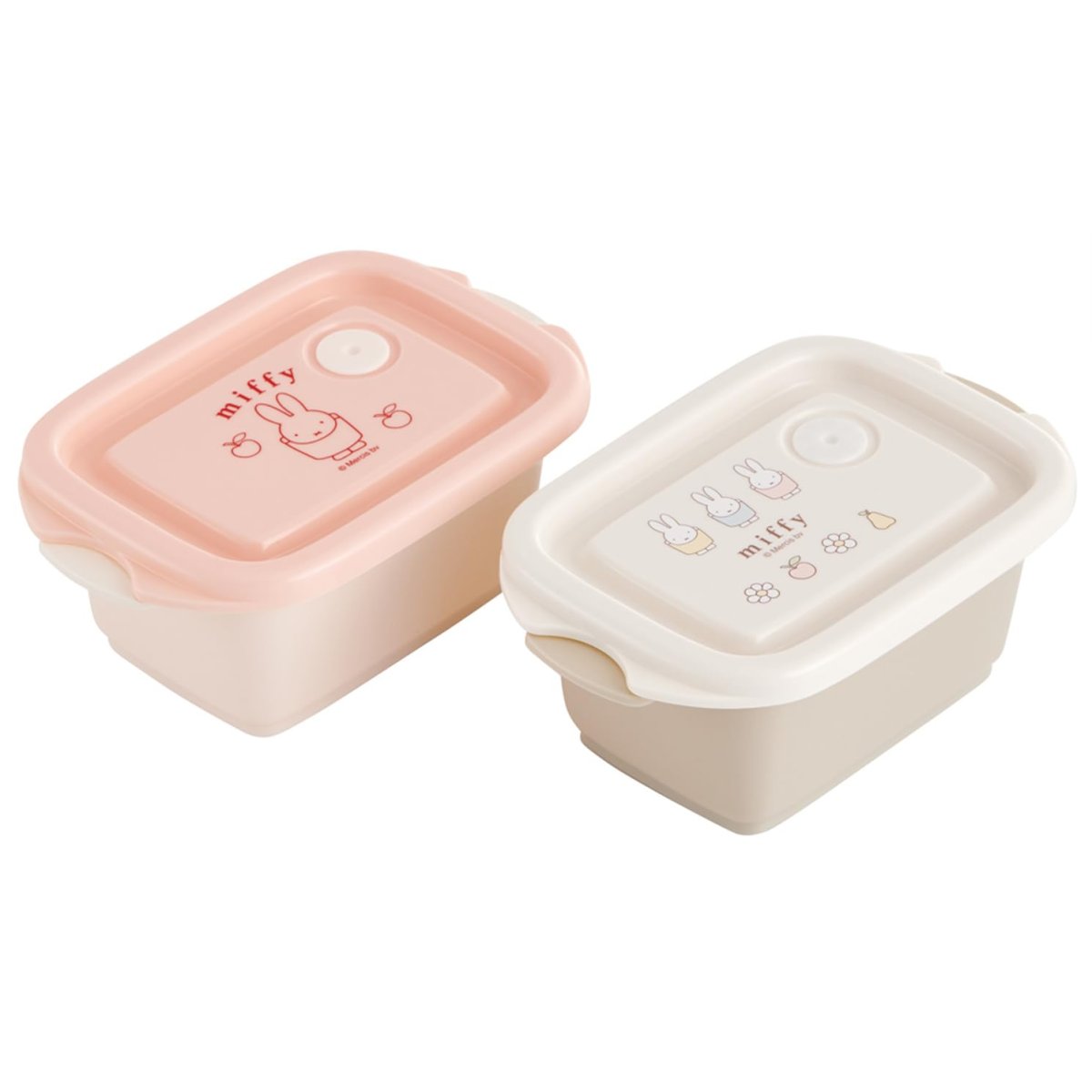 画像1: スケーター（Ｓｋａｔｅｒ） 保存容器 シール容器 ２個 セット ２４０ｍｌ レンジ対応 スタッキング 日本製 ミッフィー ＦＣＮ０Ｗ?Ａ (1)