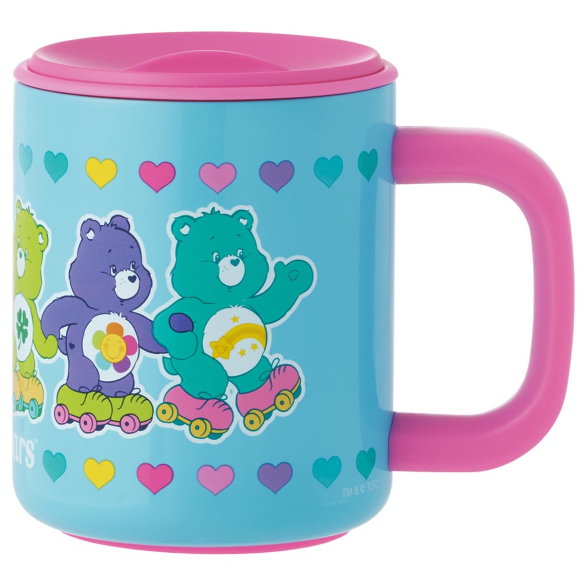画像1: スケーター（Ｓｋａｔｅｒ） 保温 保冷 ステンレス マグカップ 真空断熱 蓋付 ３３０ｍｌ Ｃａｒｅ Ｂｅａｒｓ ケアベア スケート ＳＴＭＧ４Ｎ?Ａ (1)