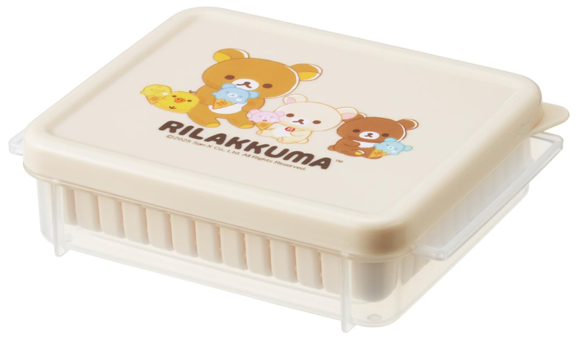 画像1: スケーター（Ｓｋａｔｅｒ） ザル付 保存 容器 Ｓサイズ ２６０ｍｌ 日本製 リラックマ ＳＺＲ２?Ａ (1)