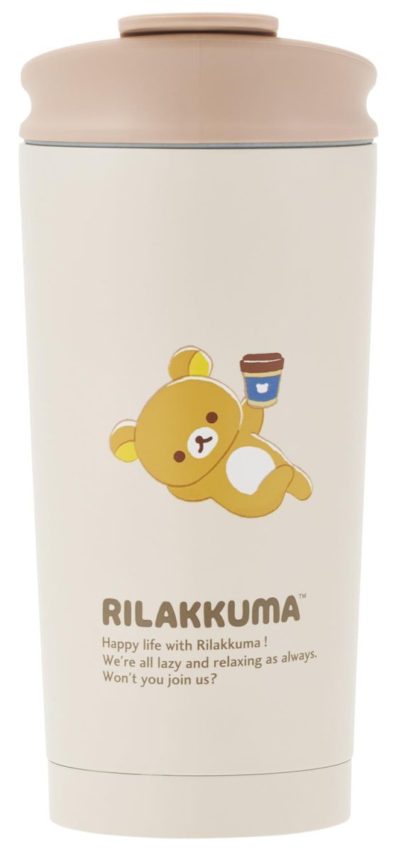 画像1: スケーター（Ｓｋａｔｅｒ） サーモ タンブラー ４５０ｍｌ 保温 保冷 フラップロック リラックマ ＳＴＢＦ５?Ａ (1)
