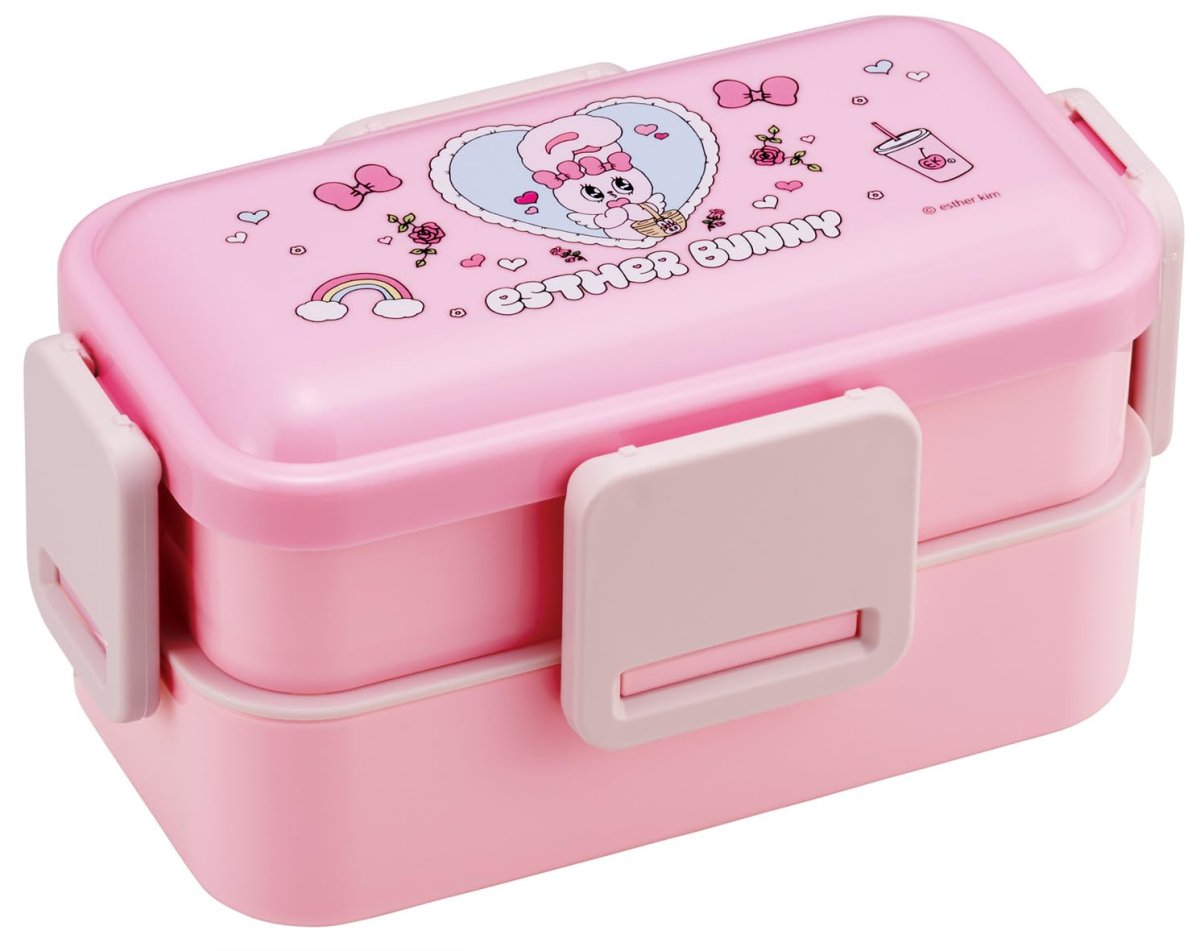 画像1: スケーター（Ｓｋａｔｅｒ） 弁当箱 ふわっと盛れる ランチボックス ２段 ６００ｍｌ 食洗機対応 レンジ対応 日本製 エスターバニー ＰＦＬＷ４?Ａ (1)