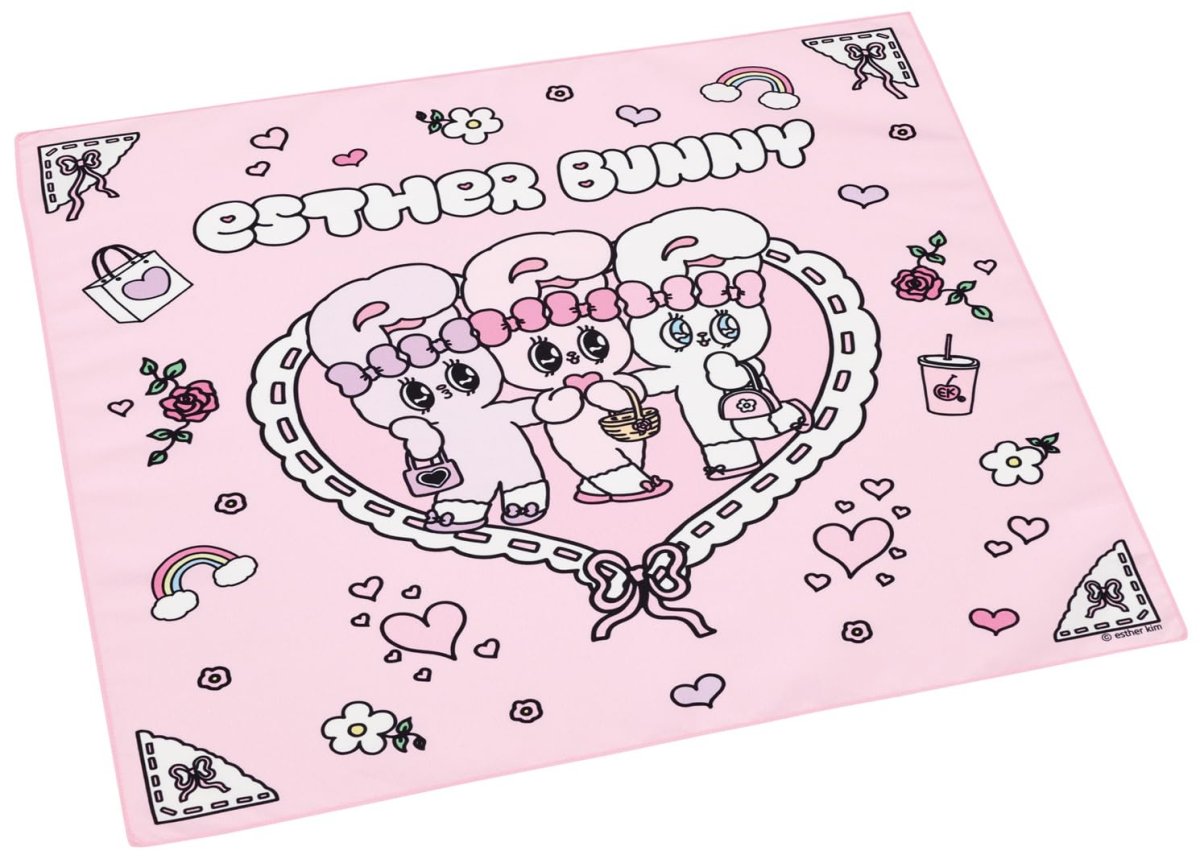 画像1: スケーター（Ｓｋａｔｅｒ） 子供用 お弁当 ランチクロス ４３×４３ｃｍ エスターバニー ＫＢ４ＳＮ?Ａ (1)