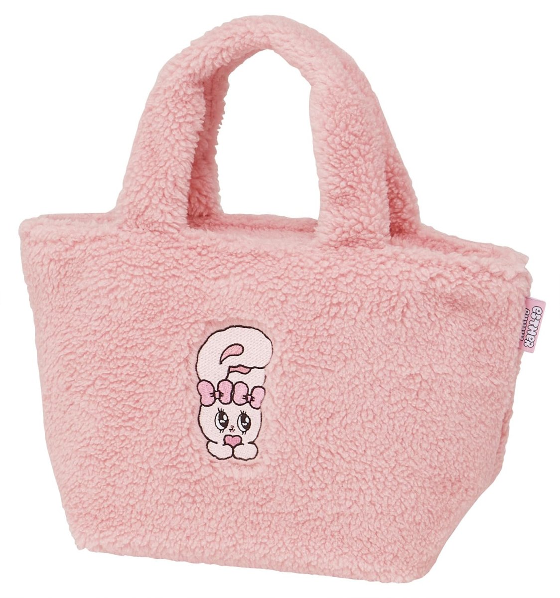画像1: スケーター（Ｓｋａｔｅｒ） 保冷 保温 ランチバッグ ３０×マチ１２×高１８ｃｍ ボア生地 ふんわり生地 エスターバニー ＫＢＯＢ２?Ａ (1)