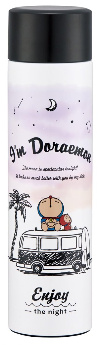 画像1: スケーター（Ｓｋａｔｅｒ） 直飲み マグボトル ミニ ステンレスボトル 水筒 ケータイマグ １６０ｍｌ 小容量 保温 保冷 真空二重構造 サンリオ Ｉ?ｍ Ｄｏｒａｅｍｏｎ ドラえもん Ｍｏｏｎｌｉｔ ｎｉｇｈｔ ＳＭＢＣ１ＢＬ?Ａ (1)
