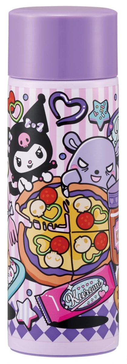 画像1: スケーター（Ｓｋａｔｅｒ） 直飲み マグボトル ミニ ステンレスボトル 水筒 ケータイマグ １２０ｍｌ 小容量 保温 保冷 真空二重構造 サンリオ クロミ アメリカンダイナー ＳＭＢＣ１Ｂ?Ａ (1)
