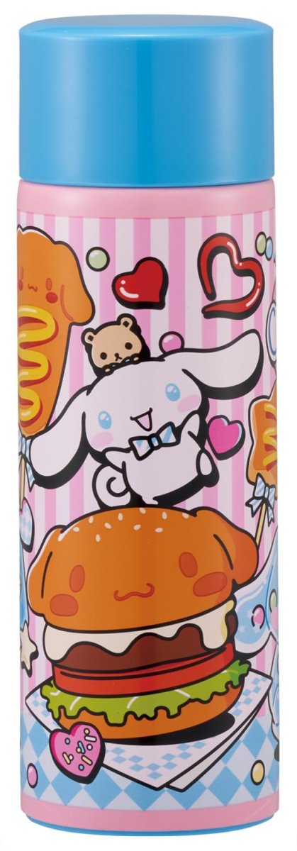 画像1: スケーター（Ｓｋａｔｅｒ） 直飲み マグボトル ミニ ステンレスボトル 水筒 ケータイマグ １２０ｍｌ 小容量 保温 保冷 真空二重構造 サンリオ シナモロール アメリカンダイナー ＳＭＢＣ１Ｂ?Ａ (1)