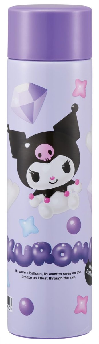 画像1: スケーター（Ｓｋａｔｅｒ） 直飲み マグボトル ミニ ステンレスボトル 水筒 ケータイマグ １６０ｍｌ 小容量 保温 保冷 真空二重構造 サンリオ クロミ ぷっくりバルーン ＳＭＢＣ１ＢＬ?Ａ (1)