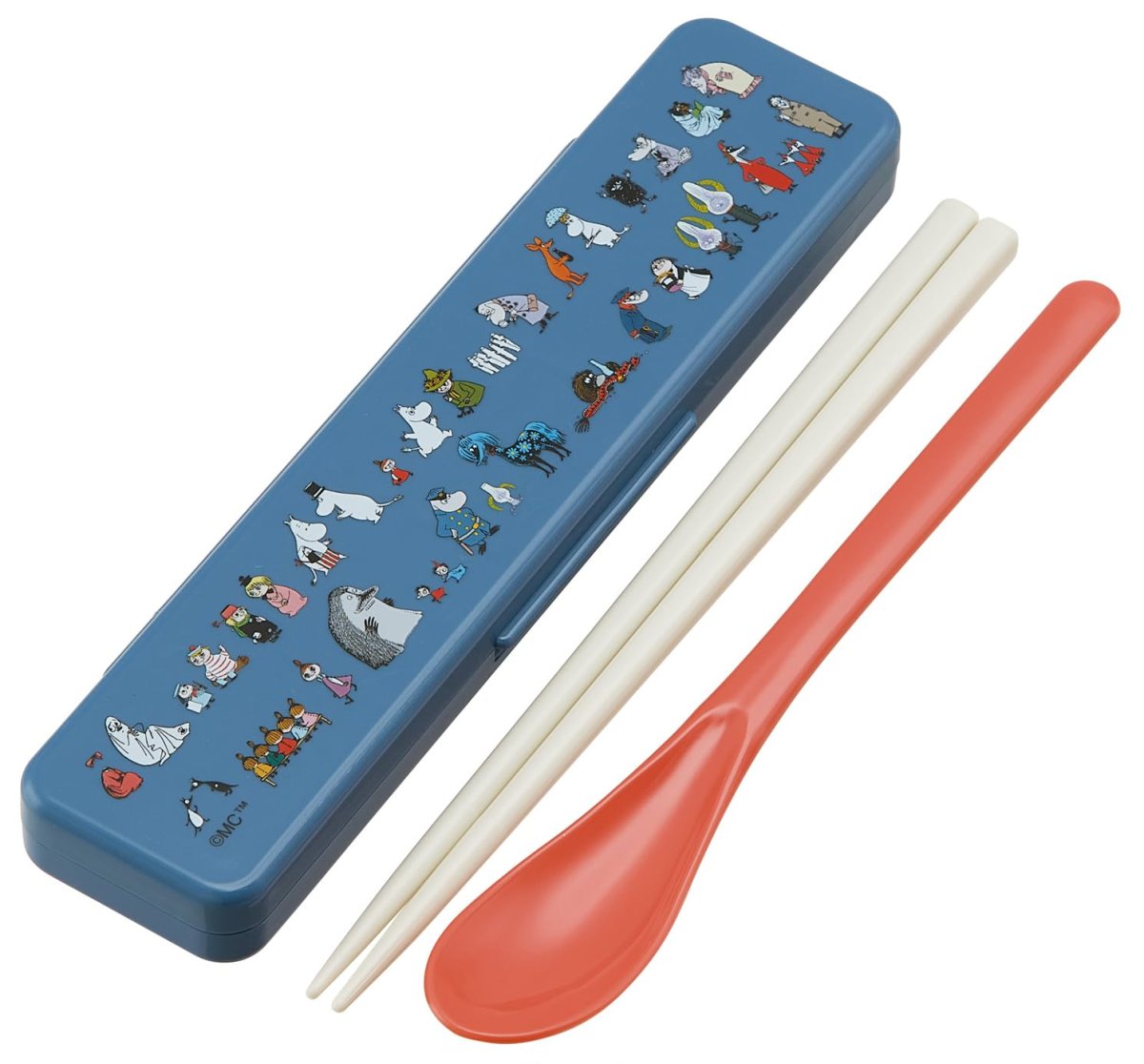 画像1: スケーター（Ｓｋａｔｅｒ） コンビセット 箸 スプーン セット １８ｃｍ 日本製 ムーミン ８０ｔｈ ＣＣＳ３ＳＡ?Ａ (1)