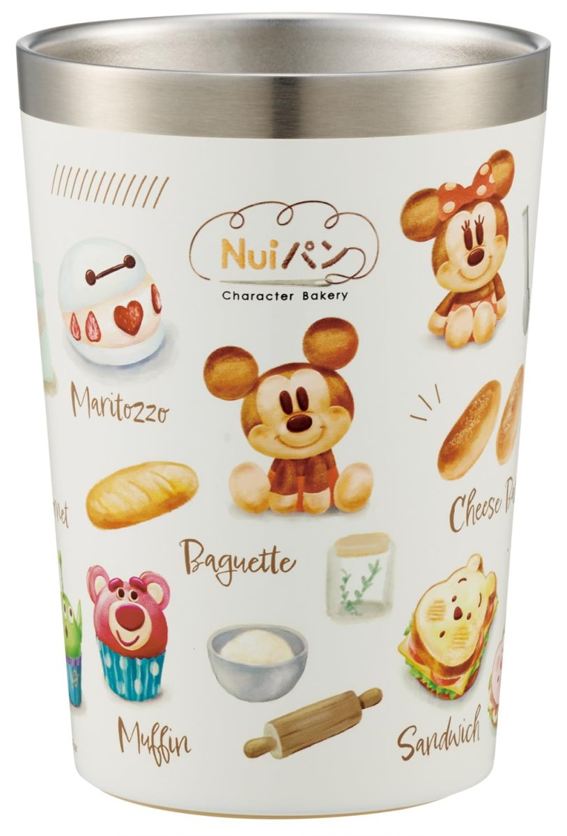 画像1: スケーター（Ｓｋａｔｅｒ） コンビニ コーヒー ステンレス タンブラー Ｍサイズ ４００ｍｌ 保温 保冷 ディズニー Ｎｕｉパン ＳＴＣＶ２?Ａ (1)