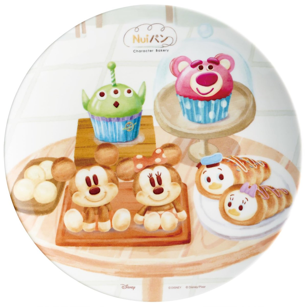 画像1: スケーター（Ｓｋａｔｅｒ） メラミン プレート ２０ｃｍ お皿 皿 ディズニー Ｎｕｉパン Ａ ＭＰＬ２０Ｐ?Ａ (1)