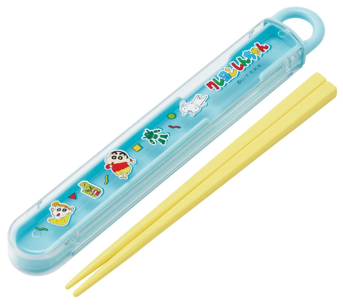 画像1: スケーター（Ｓｋａｔｅｒ） 箸 箸箱 セット 子供用 お弁当 １６．５ｃｍ 日本製 食洗機対応 スライド式 クレヨンしんちゃん ２６ 男の子 女の子 ＡＢＳ２ＡＭ?Ａ (1)