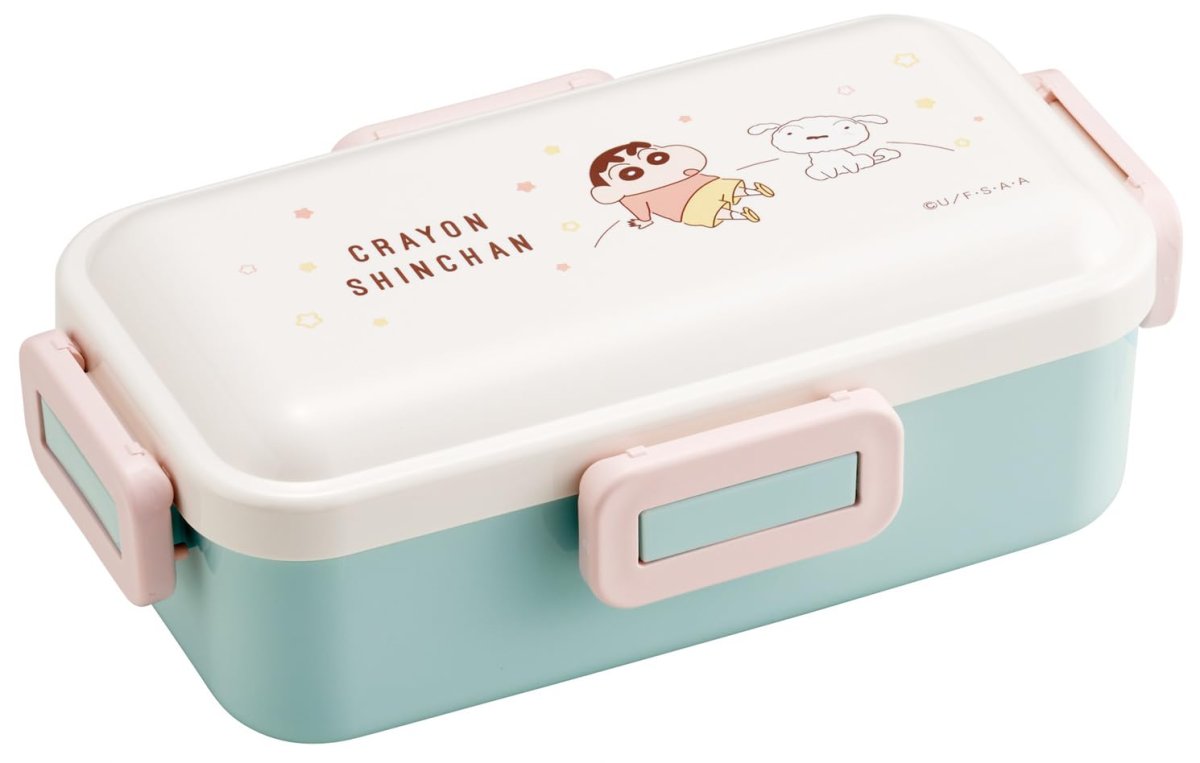 画像1: スケーター（Ｓｋａｔｅｒ） 弁当箱 ふわっと盛れる ランチボックス １段 ５３０ｍｌ 食洗機対応 レンジ対応 日本製 クレヨンしんちゃん パステルスター ＰＦＬＢ６?Ａ (1)