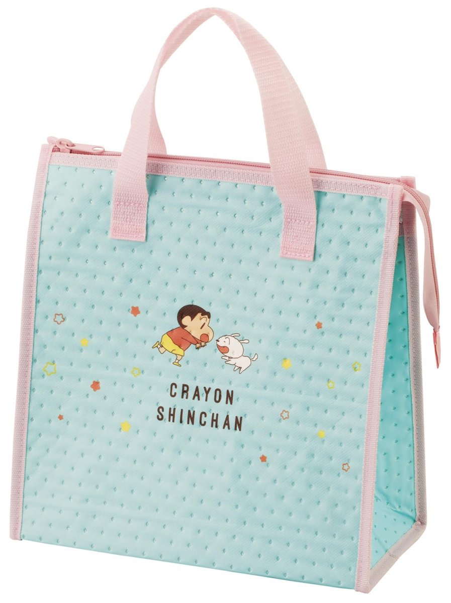 画像1: スケーター（Ｓｋａｔｅｒ） ランチバッグ 不織布 保冷 バッグ ２６．５×２７ｃｍ クレヨンしんちゃん パステルスター ＦＢＣ１?Ａ (1)