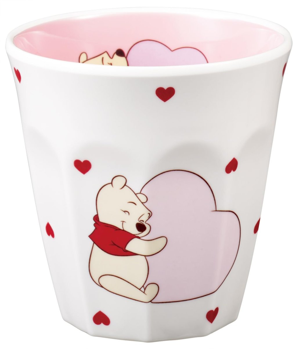 画像1: スケーター（Ｓｋａｔｅｒ） メラミン タンブラー ２７０ｍｌ ディズニー くまのプーさん ＨＵＧ＆ＨＥＡＲＴ ＢＥＩＧＥ 男の子 女の子 ＭＴＢ２ＴＳ?Ａ (1)