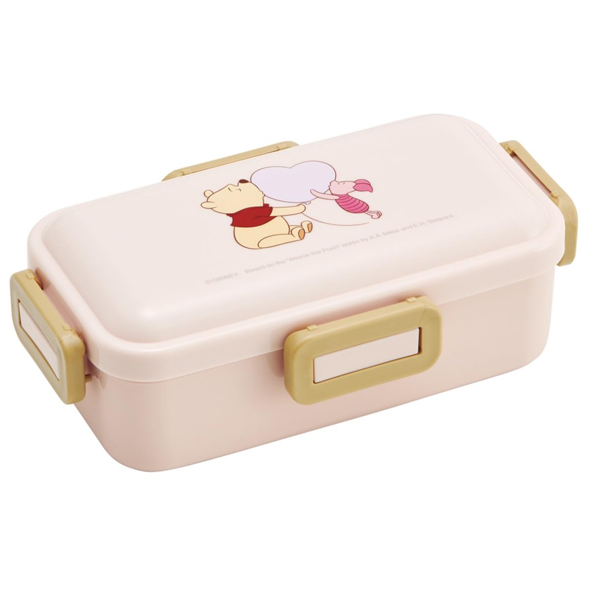 画像1: スケーター（Ｓｋａｔｅｒ） 弁当箱 ふわっと盛れる ランチボックス １段 ５３０ｍｌ 食洗機対応 レンジ対応 日本製 ディズニー くまのプーさん ＨＵＧ＆ＨＥＡＲＴ ＰＦＬＢ６?Ａ (1)