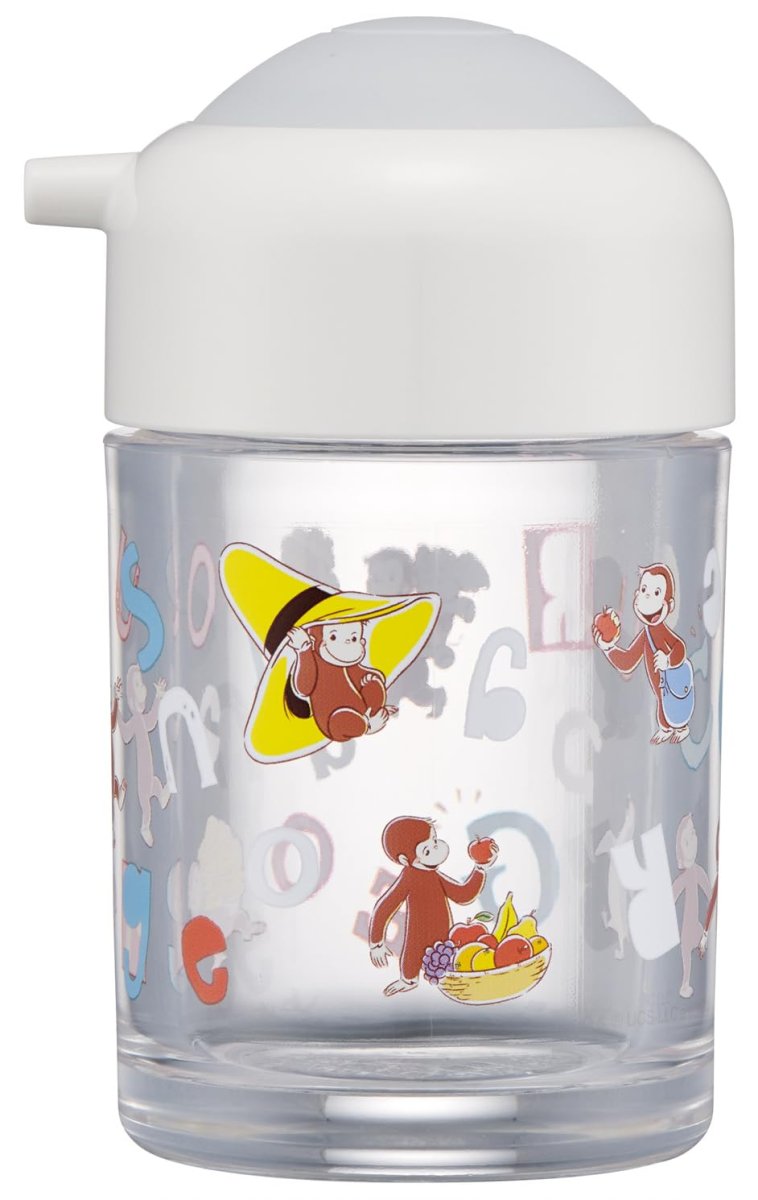 画像1: スケーター（Ｓｋａｔｅｒ） ワンプッシュ しょう油差し １５０ｍｌ 日本製 おさるのジョージ アルファベット ＴＷＳＰ１１?Ａ (1)