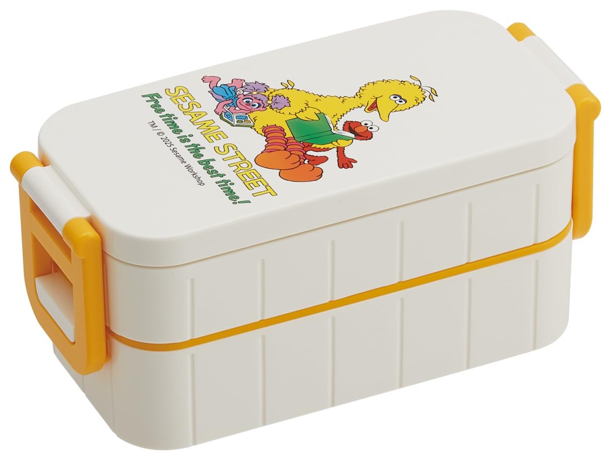 画像1: スケーター（Ｓｋａｔｅｒ） 弁当箱 ランチボックス ２段 ６００ｍｌ 日本製 セサミストリート ＰＯＰ ＹＺＷ３?Ａ (1)