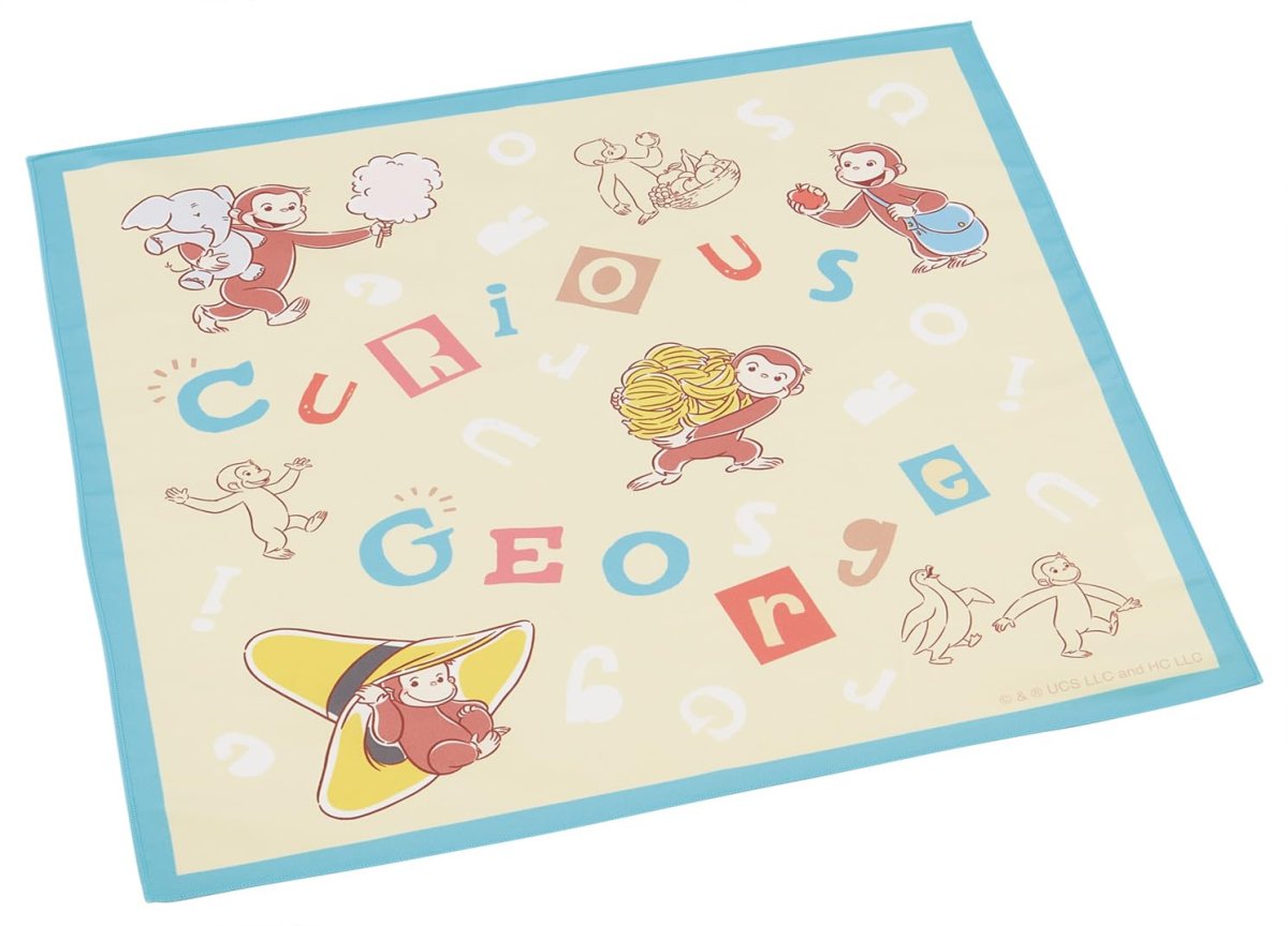 画像1: スケーター（Ｓｋａｔｅｒ） 子供用 お弁当 ランチクロス ４３×４３ｃｍ 日本製 おさるのジョージ アルファベット 男の子 女の子 ＫＢ４ＳＮ?Ａ (1)