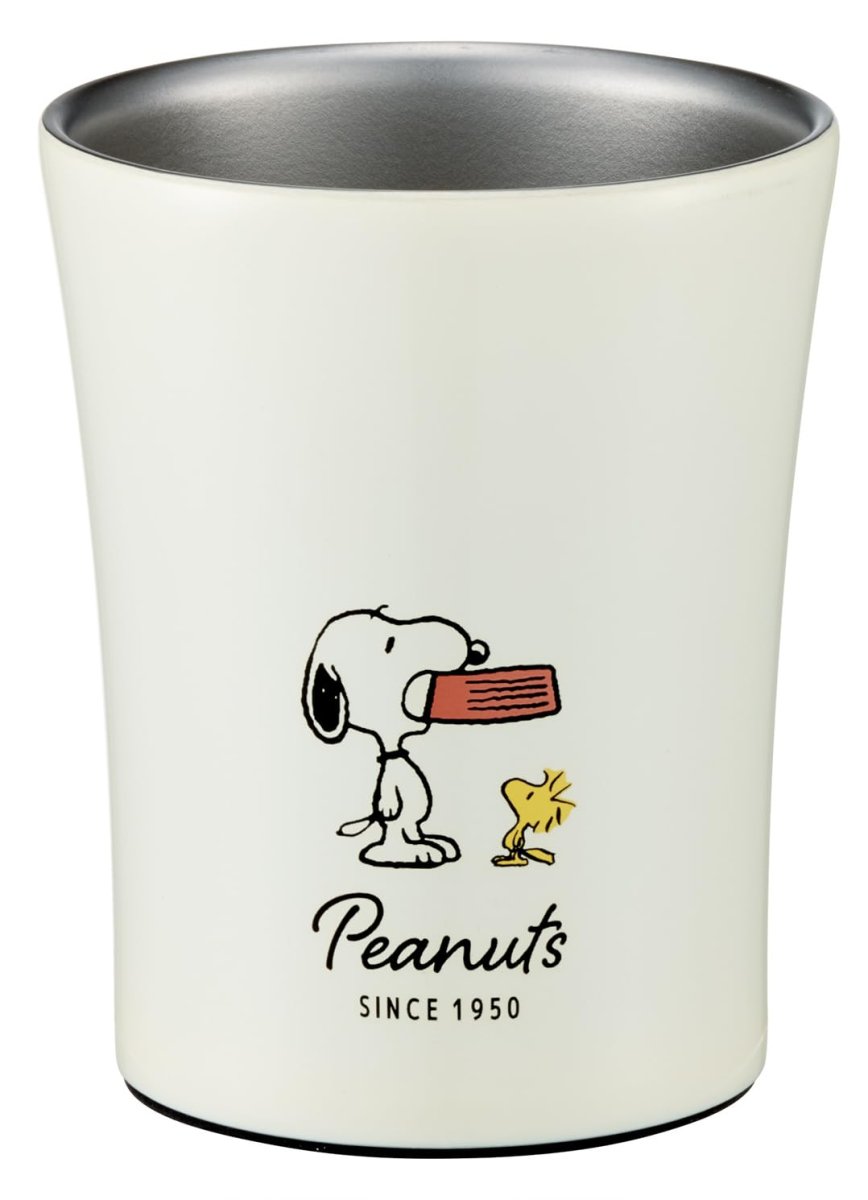画像1: スケーター（Ｓｋａｔｅｒ） ステンレス タンブラー ２５０ｍｌ 保温 保冷 スヌーピー バッジ ７１９６５?Ａ (1)
