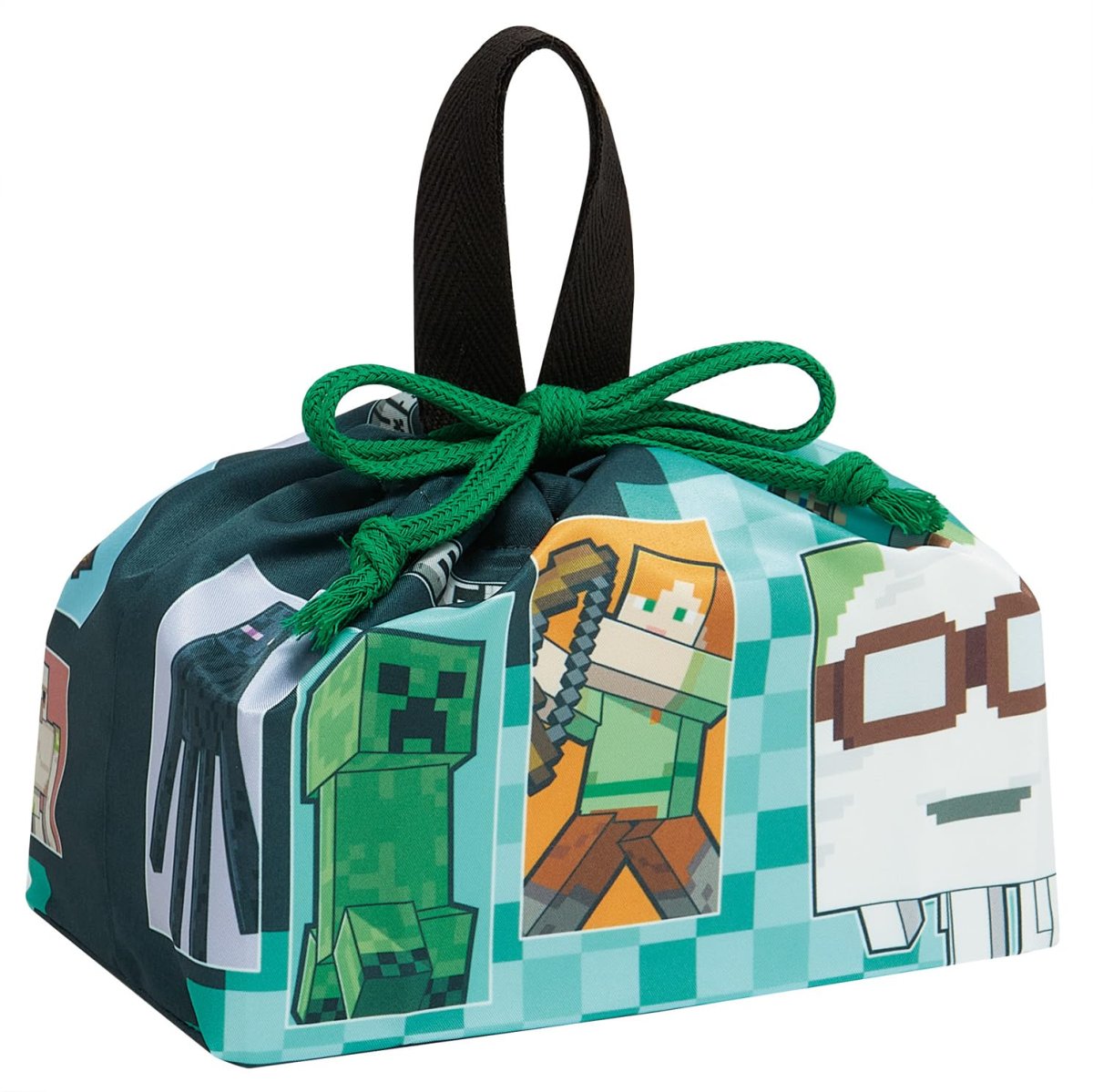 画像1: スケーター（Ｓｋａｔｅｒ） 子供用 お弁当 ランチ巾着 巾着 袋 日本製 マインクラフト Ｍｉｎｅｃｒａｆｔ ２６ 男の子 ＫＢ７ＳＮ?Ａ (1)