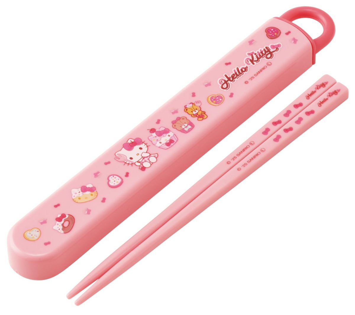 画像1: スケーター（Ｓｋａｔｅｒ） 子供用 箸 箸箱 セット １６．５ｃｍ 日本製 スライド式 サンリオ ハローキティ Ｆａｎｃｙ Ｓｎａｃｋｓ Ｗｅｅｔｓ 女の子 ＡＢＳ２ＡＭ?Ａ (1)