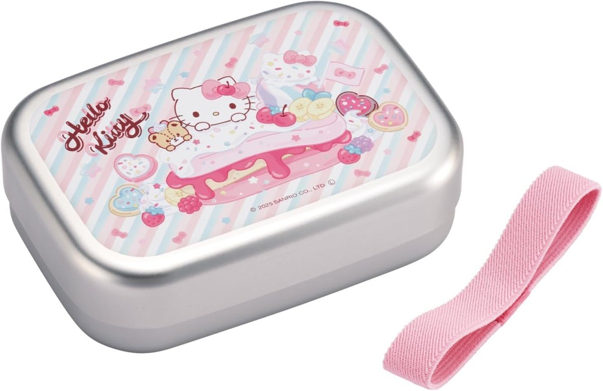 画像1: スケーター（Ｓｋａｔｅｒ） 弁当箱 アルミ ランチボックス 子供用 ３７０ｍｌ 保温庫対応 ランチベルト付 日本製 サンリオ ハローキティ Ｆａｎｃｙ Ｓｎａｃｋｓ Ｗｅｅｔｓ 女の子 ＡＬＢ５ＮＶ?Ａ (1)