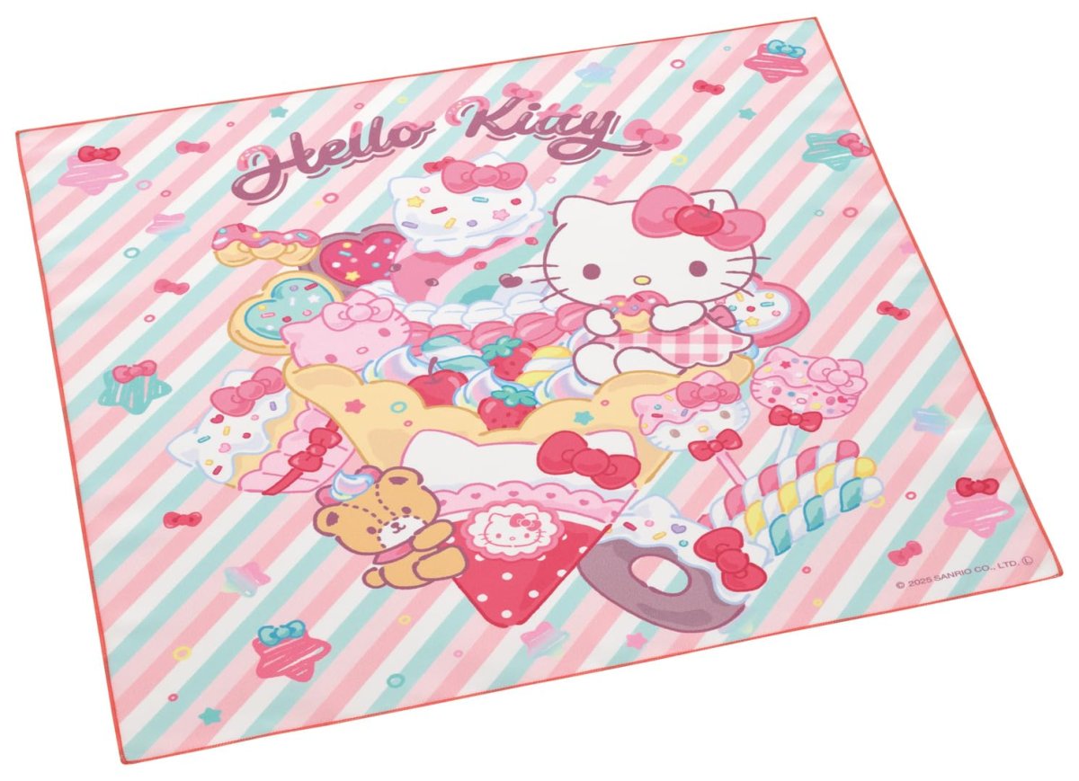 画像1: スケーター（Ｓｋａｔｅｒ） 子供用 お弁当 ランチクロス ４３×４３ｃｍ 日本製 サンリオ ハローキティ Ｆａｎｃｙ Ｓｎａｃｋｓ Ｗｅｅｔｓ 女の子 ＫＢ４ＳＮ?Ａ (1)