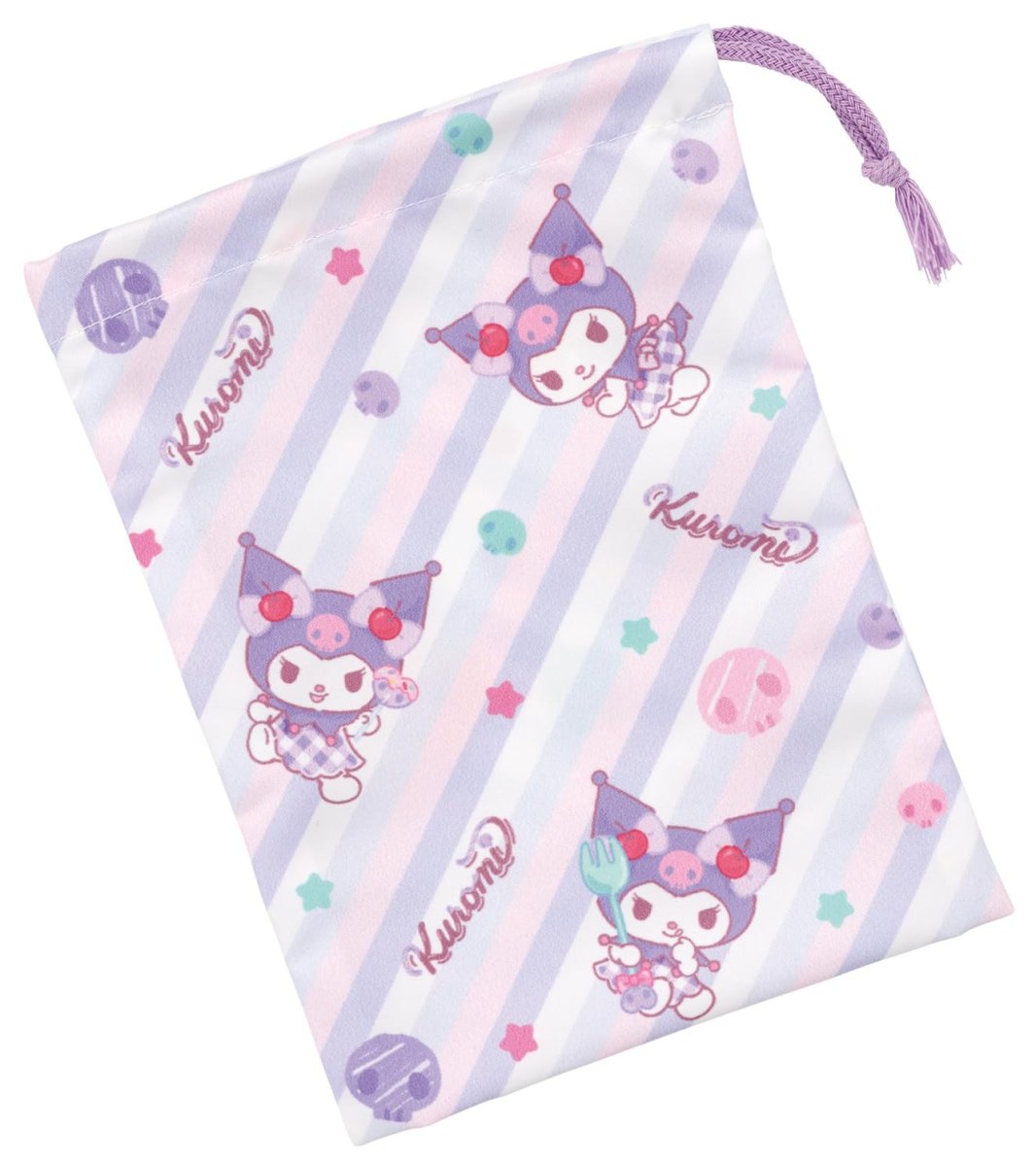 画像1: スケーター（Ｓｋａｔｅｒ） 子供用 コップ袋 巾着 袋 日本製 サンリオ クロミ Ｆａｎｃｙ Ｓｎａｃｋｓ Ｗｅｅｔｓ 女の子 ＫＢ６３ＳＮ?Ａ (1)