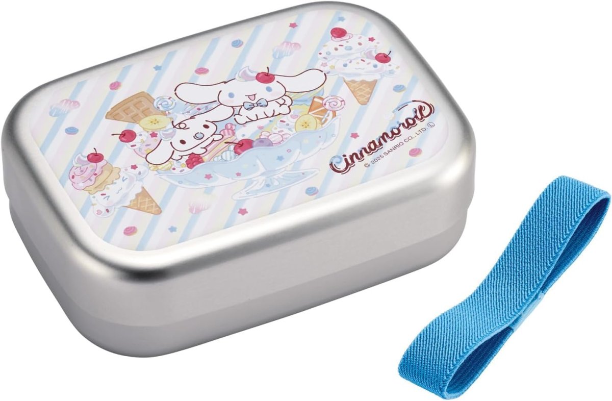 画像1: スケーター（Ｓｋａｔｅｒ） 弁当箱 アルミ ランチボックス 子供用 ３７０ｍｌ 保温庫対応 ランチベルト付 日本製 サンリオ シナモロール Ｆａｎｃｙ Ｓｎａｃｋｓ Ｗｅｅｔｓ 女の子 ＡＬＢ５ＮＶ?Ａ (1)