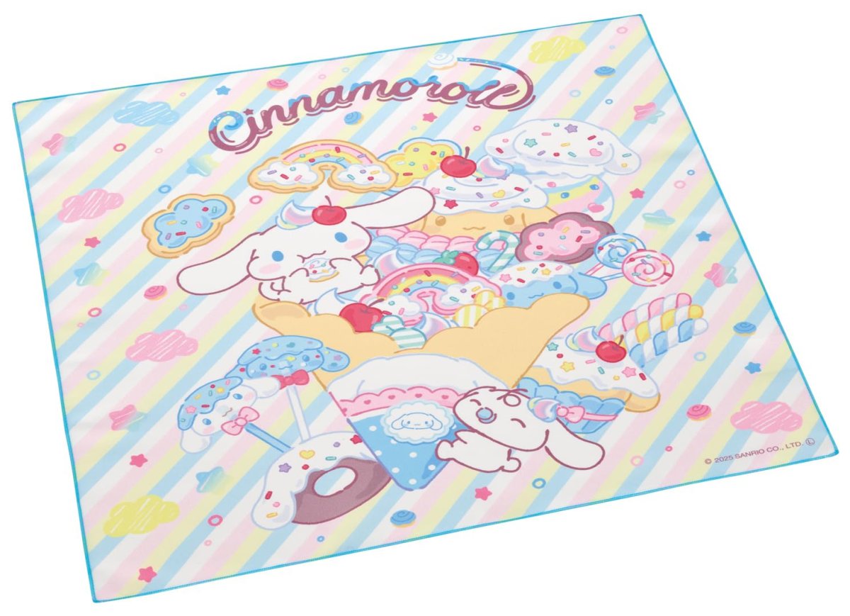 画像1: スケーター（Ｓｋａｔｅｒ） 子供用 お弁当 ランチクロス ４３×４３ｃｍ サンリオ シナモロール Ｆａｎｃｙ Ｓｎａｃｋｓ Ｗｅｅｔｓ 女の子 ＫＢ４ＳＮ?Ａ (1)