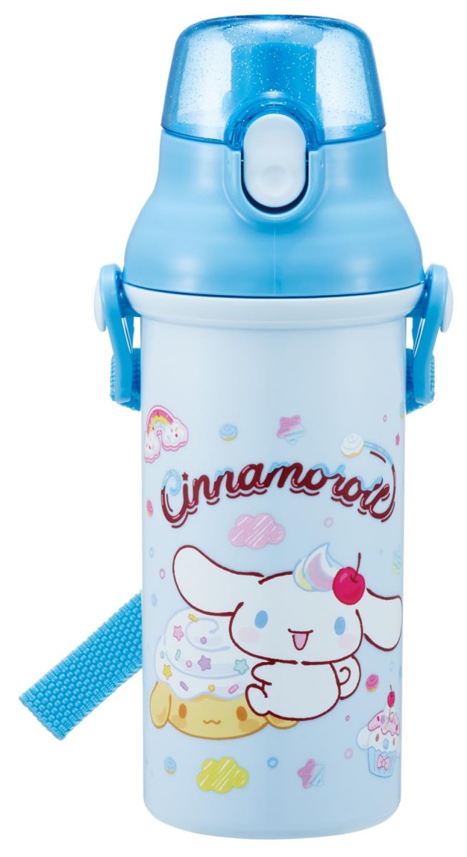 画像1: スケーター（ｓｋａｔｅｒ） 子供用 直飲み 水筒 プラスチック ４８０ｍｌ ワンプッシュ開閉 食洗機対応 日本製 サンリオ シナモロール Ｆａｎｃｙ Ｓｎａｃｋｓ Ｗｅｅｔｓ 女の子 ＰＳＢ５ＳＡＮ?Ａ (1)