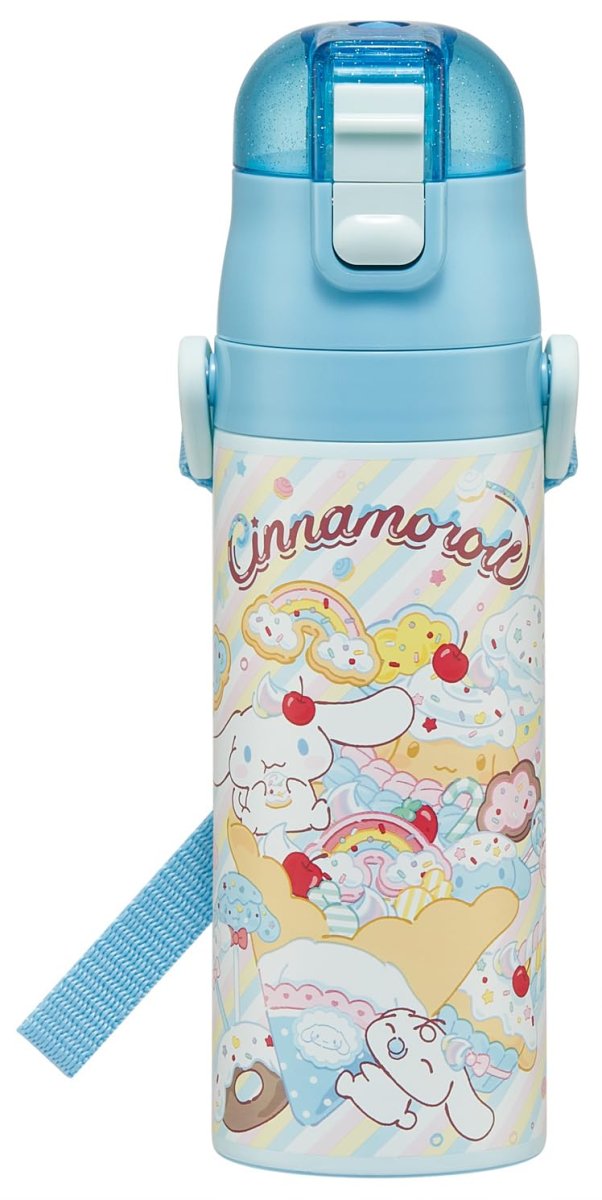 画像1: スケーター（Ｓｋａｔｅｒ） 水筒 子供用 直飲み ４７０ｍｌ サンリオ シナモロール Ｆａｎｃｙ Ｓｎａｃｋｓ Ｗｅｅｔｓ 女の子 保冷専用 ステンレス 軽量タイプ ｗａｔｅｒｂｏｔｔｌｅ スポーツボトル キッズ こども 水瓶 ＳＤＣ４?Ａ (1)