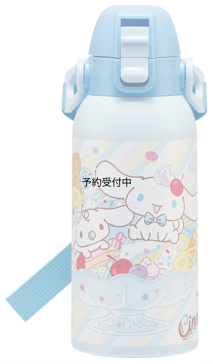 画像1: スケーター（Ｓｋａｔｅｒ） 水筒 子供用 直飲み ６００ｍｌ サンリオ シナモロール Ｆａｎｃｙ Ｓｎａｃｋｓ Ｗｅｅｔｓ 女の子 保冷専用 ステンレス 軽量タイプ ｗａｔｅｒｂｏｔｔｌｅ スポーツボトル キッズ こども 水瓶 ＳＴＣＨ６?Ａ (1)