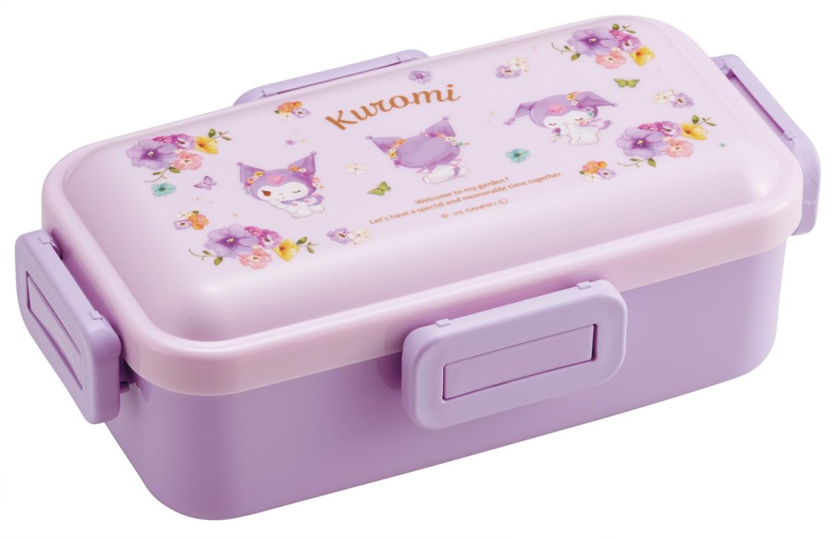 画像1: スケーター（ｓｋａｔｅｒ） 弁当箱 ふわっと盛れる ランチボックス ５３０ｍｌ 日本製 サンリオ クロミ パステルビビットな水彩花柄 女の子 ＰＦＬＢ６?Ａ (1)