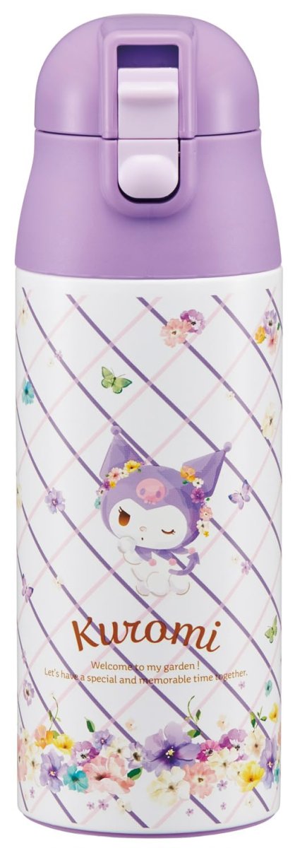 画像1: スケーター（Ｓｋａｔｅｒ） マグボトル ３６０ｍｌ 保温 保冷 ステンレス 水筒 サンリオ クロミ パステルビビットな水彩花柄 女の子 ＳＤＰＣ４?Ａ (1)