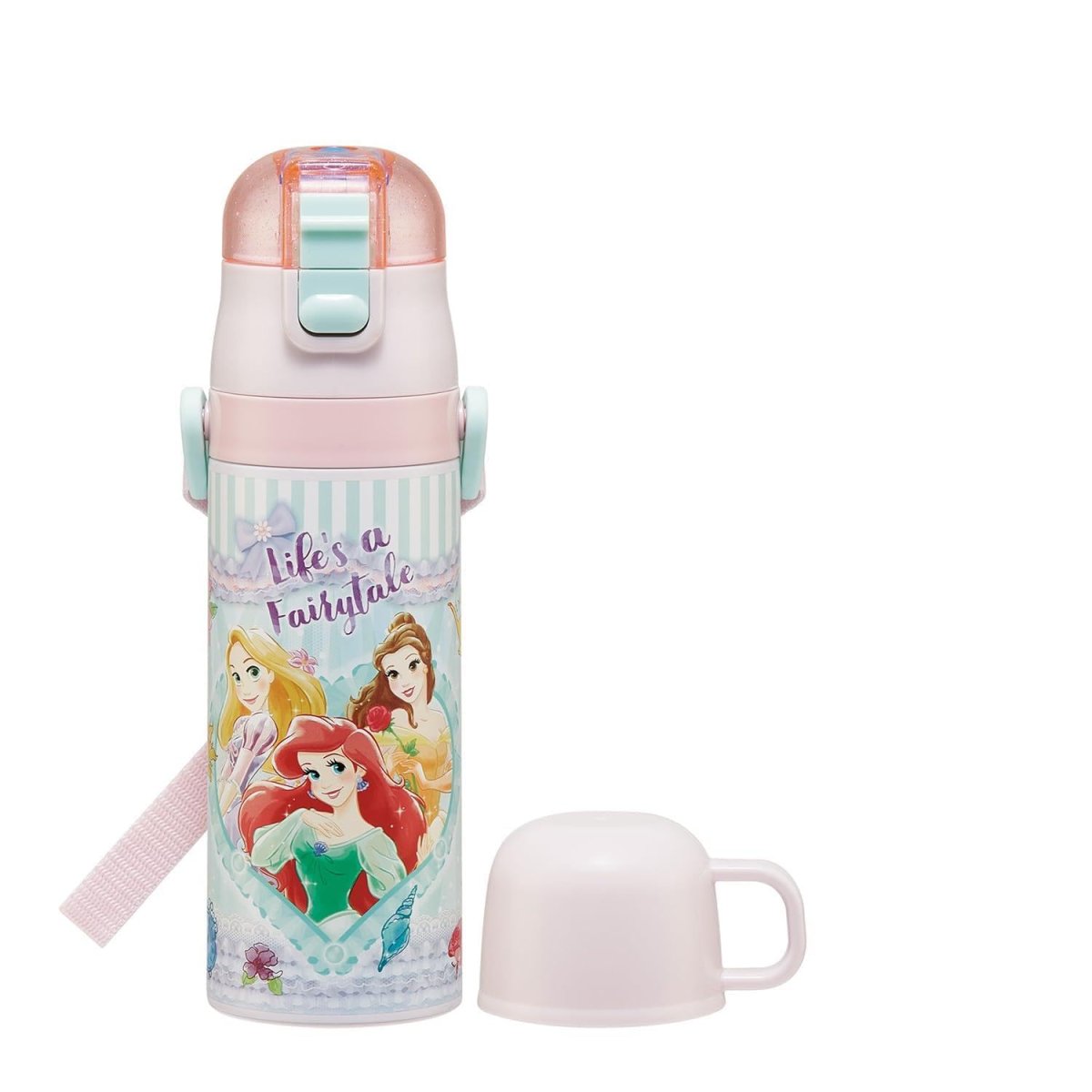 画像1: スケーター（Ｓｋａｔｅｒ） 水筒 子供用 ２ＷＡＹ 直飲み ４７０ｍｌ コップ飲み ４３０ｍｌ ディズニー プリンセス ２６ 女の子 ステンレス 保温保冷 軽量 ｗａｔｅｒｂｏｔｔｌｅ スポーツボトル キッズ こども 水瓶 ＳＫＤＣ４?Ａ (1)