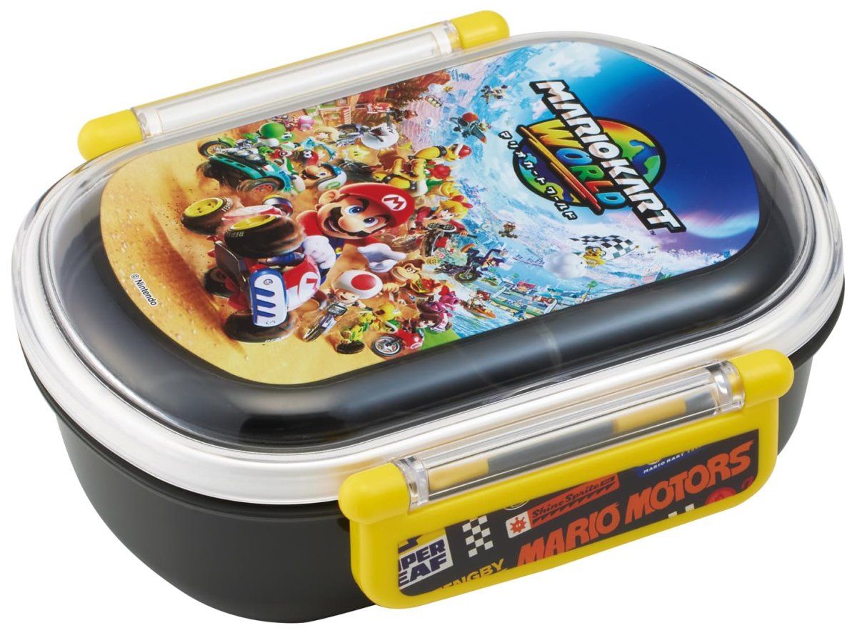 画像1: スケーター（Ｓｋａｔｅｒ） 子供用 弁当箱 ふわっと盛れる ランチボックス １段 ３６０ｍｌ 日本製 食洗機対応 レンジ対応 スーパーマリオ マリオカート ワールド 男の子 ＱＡＦ２ＢＡ?Ａ (1)