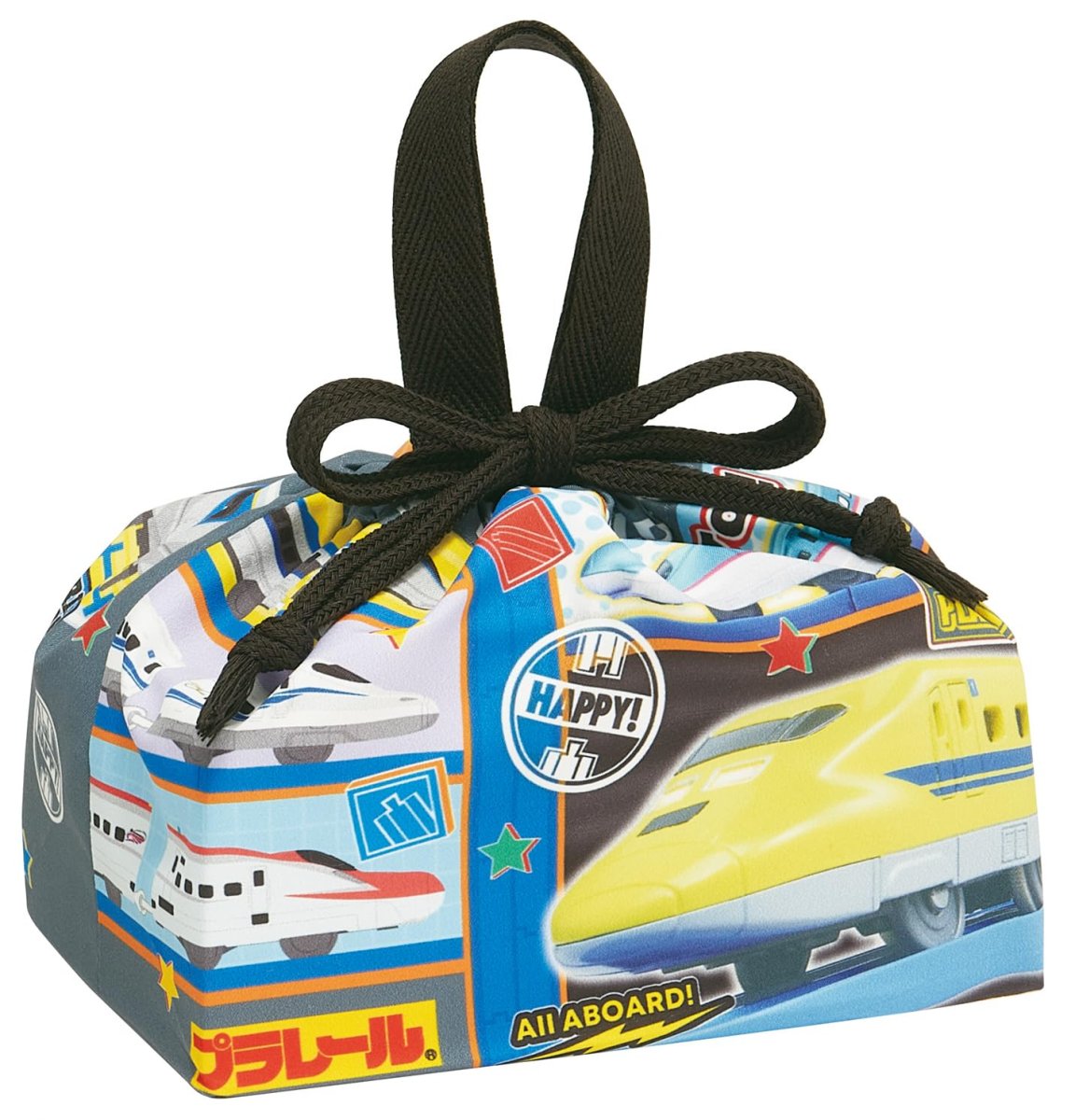 画像1: スケーター（Ｓｋａｔｅｒ） 子供用 お弁当 ランチ巾着 巾着 袋 日本製 プラレール ２６ 男の子 ＫＢ７ＳＮ?Ａ (1)