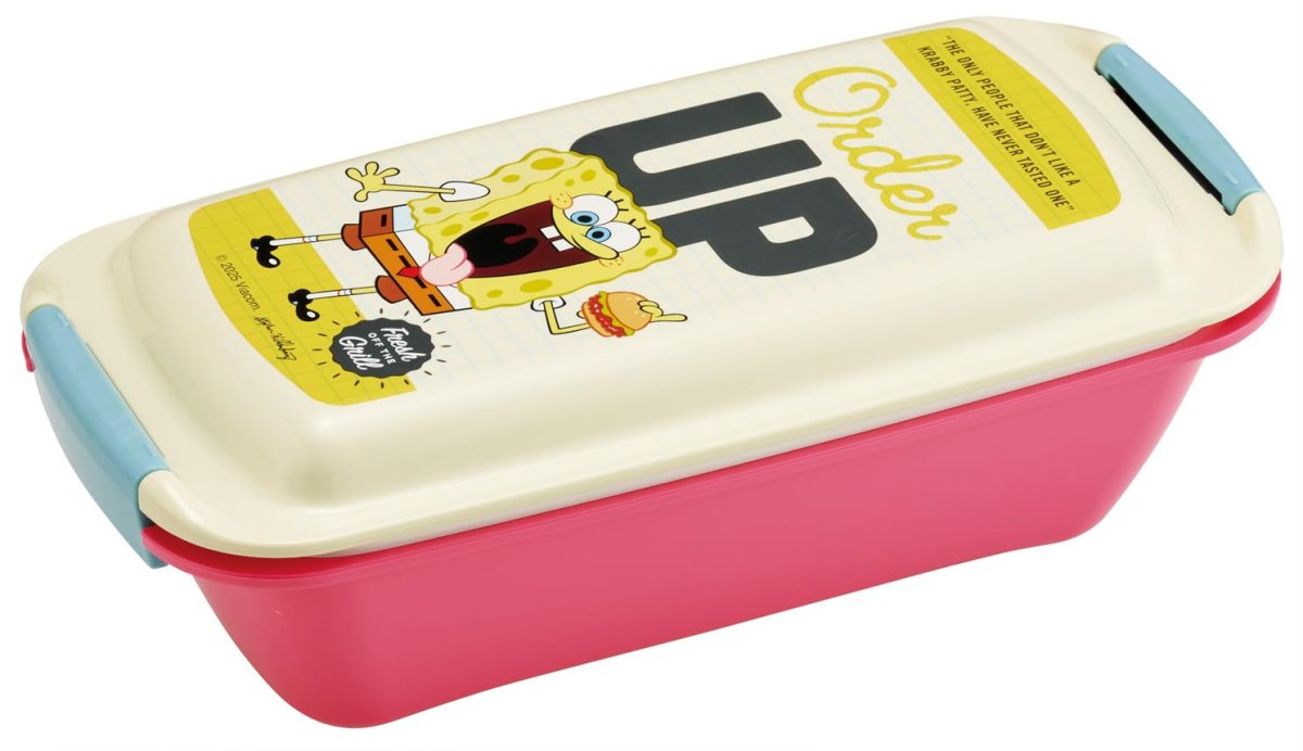画像1: スケーター（Ｓｋａｔｅｒ） 弁当箱 バイオマス 洗いやすい ランチボックス １段 ５３０ｍｌ ふんわり盛れる ドーム型フタ 食洗機対応 レンジ対応 日本製 スポンジ・ボブ ｈｕｎｇｒｙ ＰＴＬＢ６Ｂ?Ａ (1)