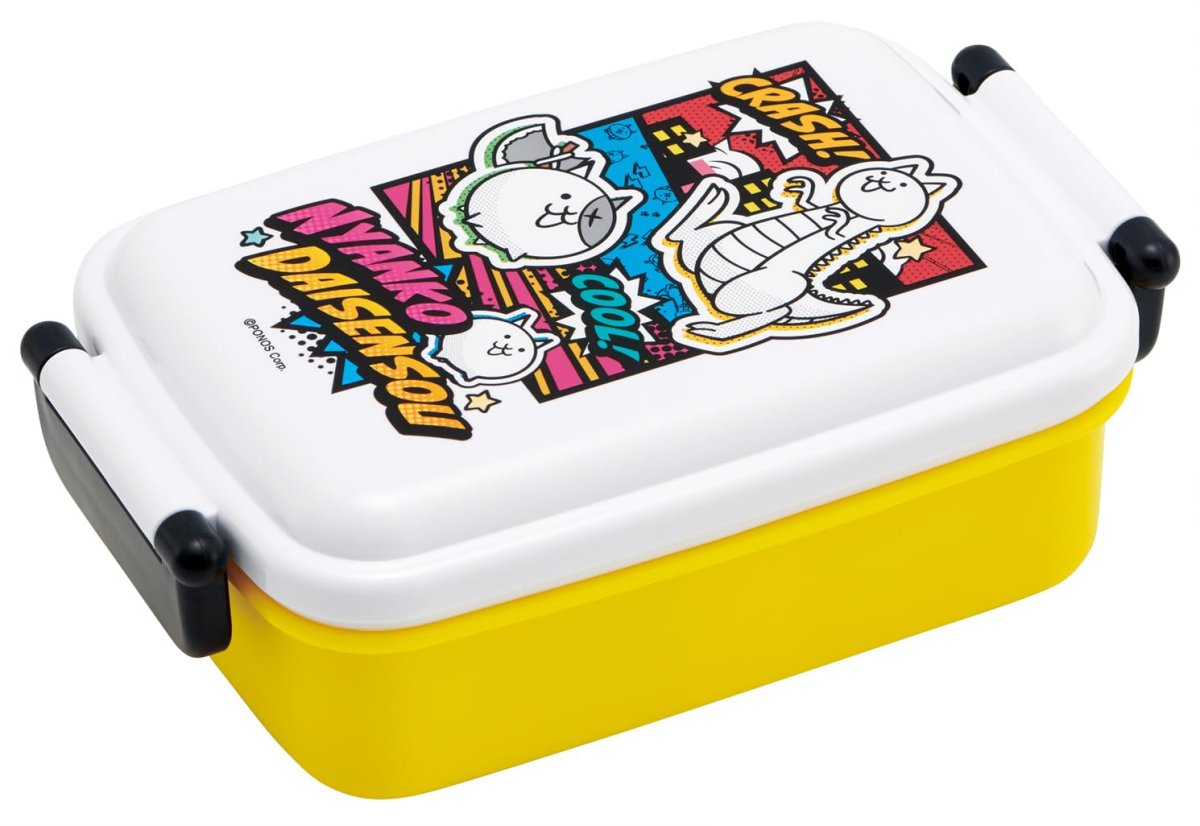 画像1: スケーター（Ｓｋａｔｅｒ） お弁当箱 子供用 ４５０ｍｌ ふわっと盛れるドーム型ふた ランチボックス １段 日本製 にゃんこ大戦争 ２６ 男の子 女の子 ＲＢＦ３ＡＮ?Ａ (1)