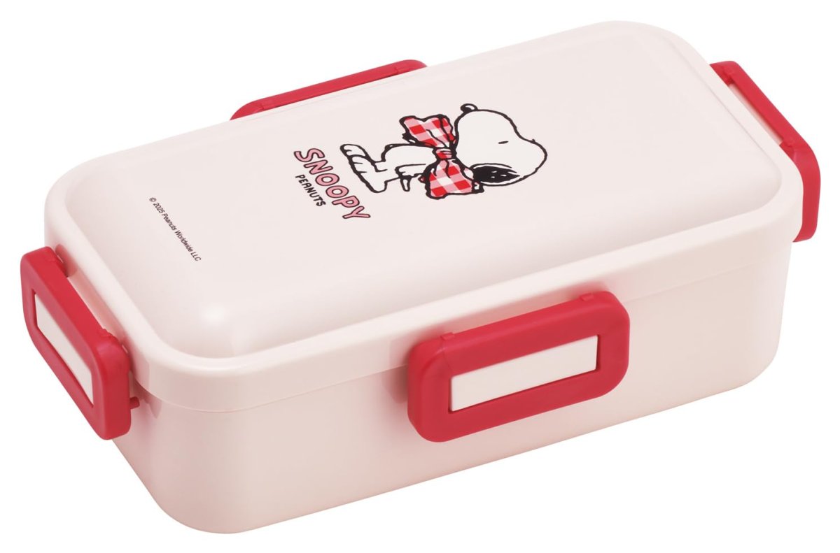 画像1: スケーター（Ｓｋａｔｅｒ） 弁当箱 ふわっと盛れる ランチボックス １段 ５３０ｍｌ 食洗機対応 レンジ対応 日本製 スヌーピー リボン ＰＦＬＢ６?Ａ (1)