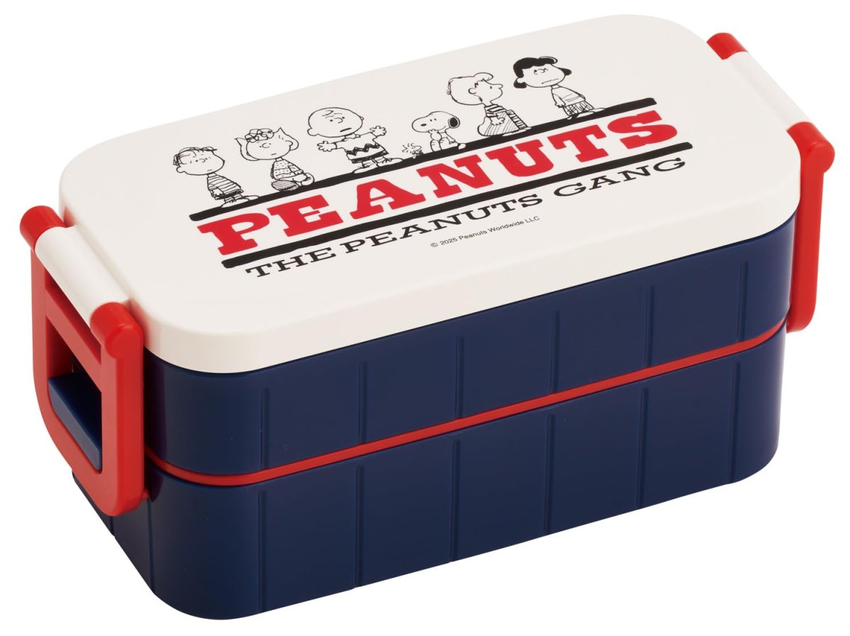 画像1: スケーター（Ｓｋａｔｅｒ） 弁当箱 ランチボックス ２段 ６００ｍｌ 日本製 スヌーピー ＰＥＡＮＵＴＳ ＧＡＮＧ ＹＺＷ３?Ａ (1)
