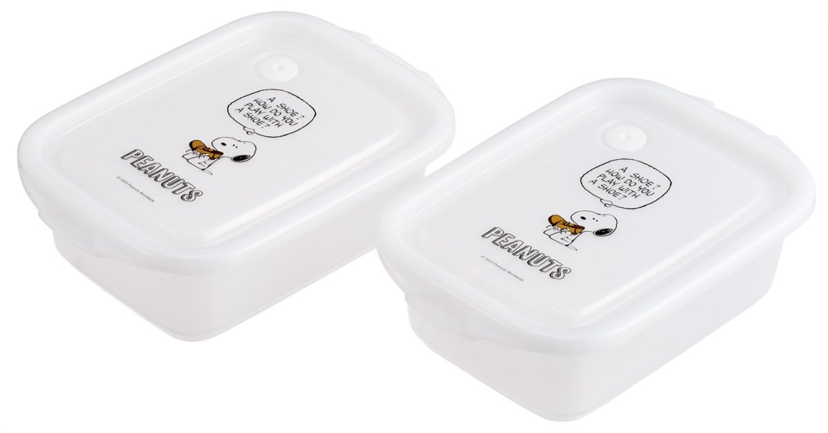 画像1: スケーター（Ｓｋａｔｅｒ） シール容器 ５００ｍｌ 日本製 ２個 セット スヌーピー ＰＥＡＮＵＴＳ カラーシリーズ Ｓｎｏｏｐｙ ＦＣＮ２Ｗ?Ａ (1)