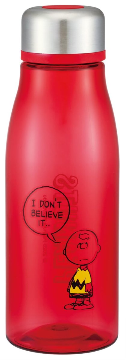 画像1: スケーター（Ｓｋａｔｅｒ） 直飲み ウォーターボトル ５００ｍｌ 茶漉し付 水筒 スヌーピー ＰＥＡＮＵＴＳ カラーシリーズ チャーリー・ブラウン ＰＴＹ５?Ａ (1)
