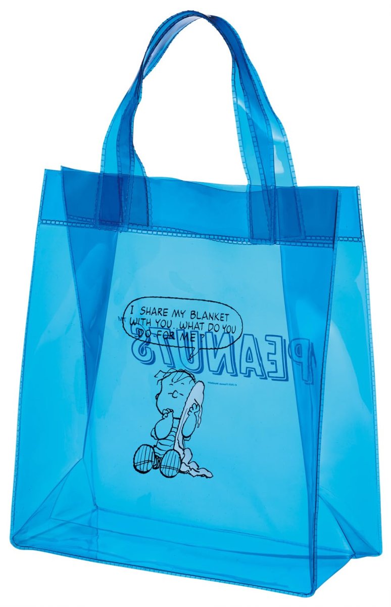 画像1: スケーター（Ｓｋａｔｅｒ） ビニール バッグ 透明 クリア スヌーピー ＰＥＡＮＵＴＳ カラーシリーズ ライナス ＶＢＨ１?Ａ (1)