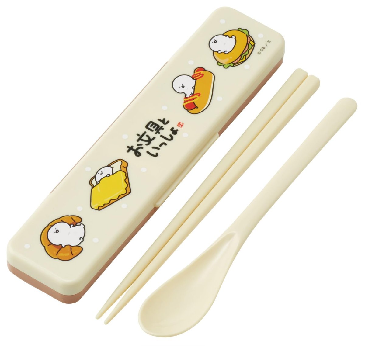 画像1: スケーター（Ｓｋａｔｅｒ） 箸 スプーン セット 弁当 大人用 コンビセット １８ｃｍ カチャカチャ鳴らない 日本製 お文具といっしょ ２６ ＣＣＳ３ＳＡ?Ａ (1)