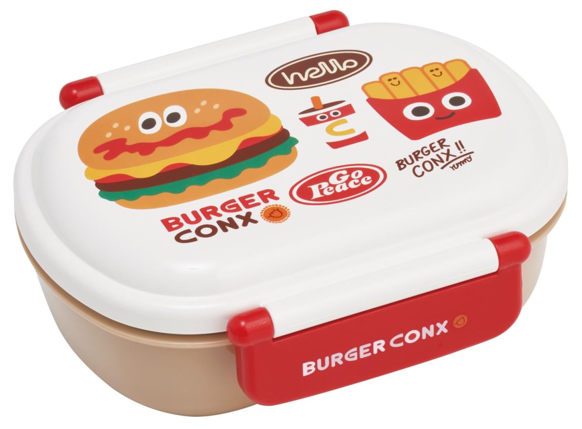 画像1: スケーター（Ｓｋａｔｅｒ） 子供用 弁当箱 ふわっと盛れる ランチボックス １段 ３６０ｍｌ 日本製 食洗機対応 レンジ対応 バーガーコンクス ハロー 男の子 女の子 ＱＡＦ２ＢＡ?Ａ (1)