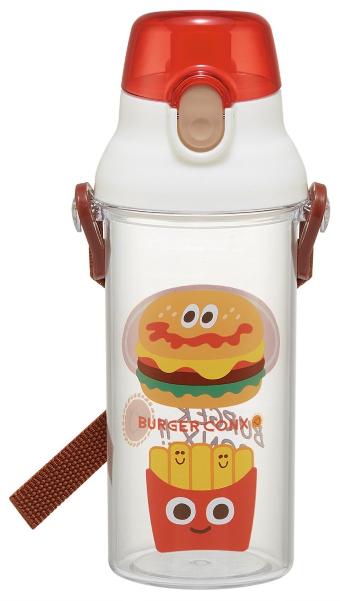 画像1: スケーター（Ｓｋａｔｅｒ） 子供用 クリア 水筒 ４８０ｍｌ プラスチック製 クリアボトル 子供用 日本製 バーガーコンクス ハロー 男の子 女の子 ＰＳＢ５ＴＲ?Ａ (1)