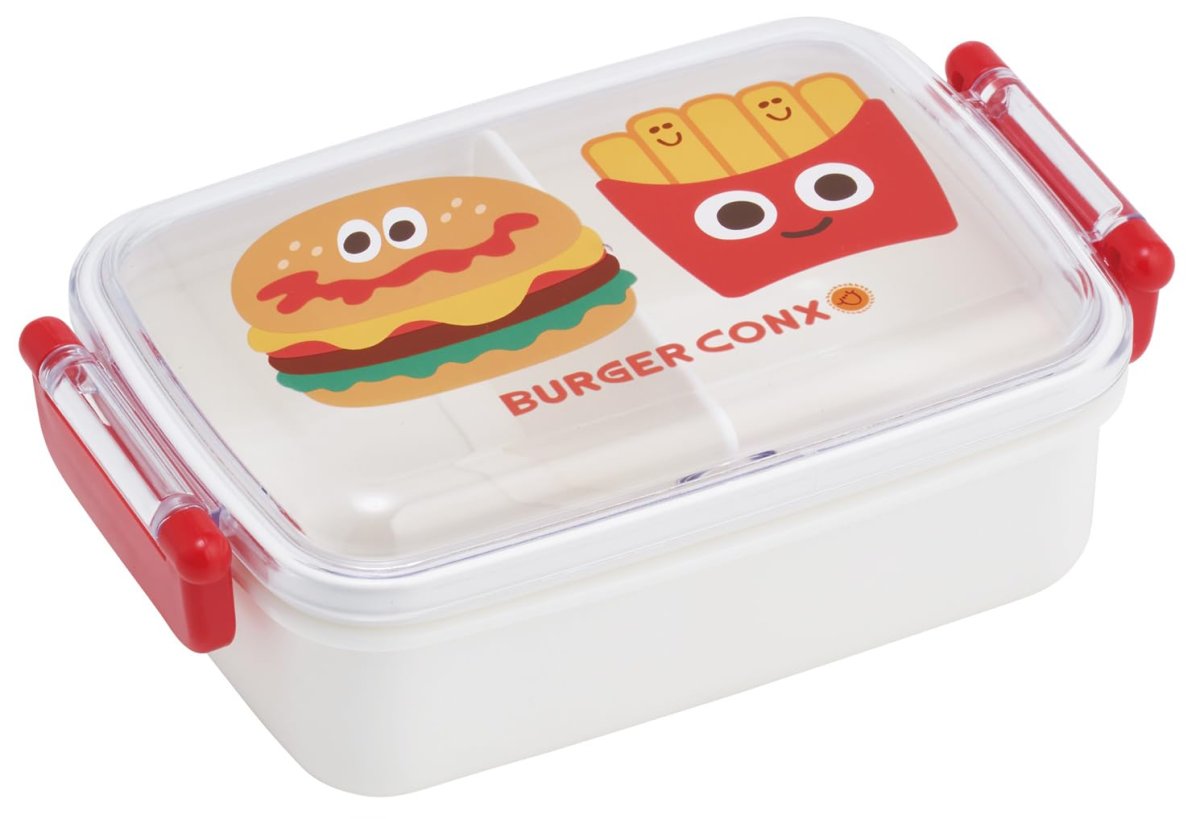 画像1: スケーター（Ｓｋａｔｅｒ） お弁当箱 子供用 ４５０ｍｌ ふわっと盛れるドーム型ふた ランチボックス １段 日本製 バーガーコンクス ハロー 男の子 女の子 ＲＢＦ３ＡＮ?Ａ (1)