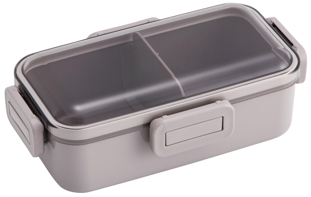 画像1: スケーター（Ｓｋａｔｅｒ） 弁当箱 ふわっと盛れる ランチボックス １段 ５３０ｍｌ 食洗機対応 レンジ対応 日本製 スモーキーグレー ＰＦＬＢ６?Ａ (1)